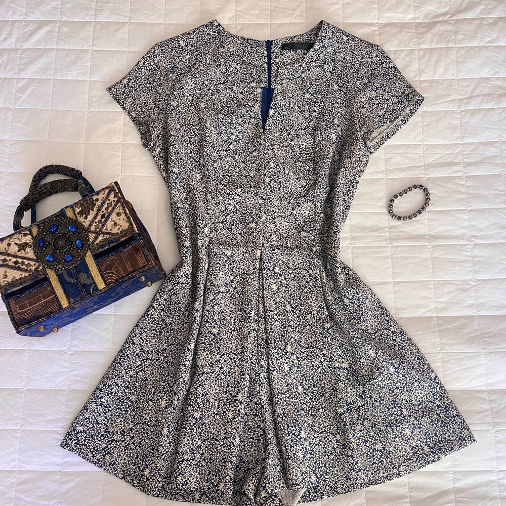 Floral Blue Dress